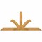 Ekena Millwork Richland Rough Sawn Timber Gable Bracket, Western Red Cedar, 60"W x 27"H x 2"D x 4"F, 11/12 Pitch GBW060X27X0204RIC00RWR - alternate 1